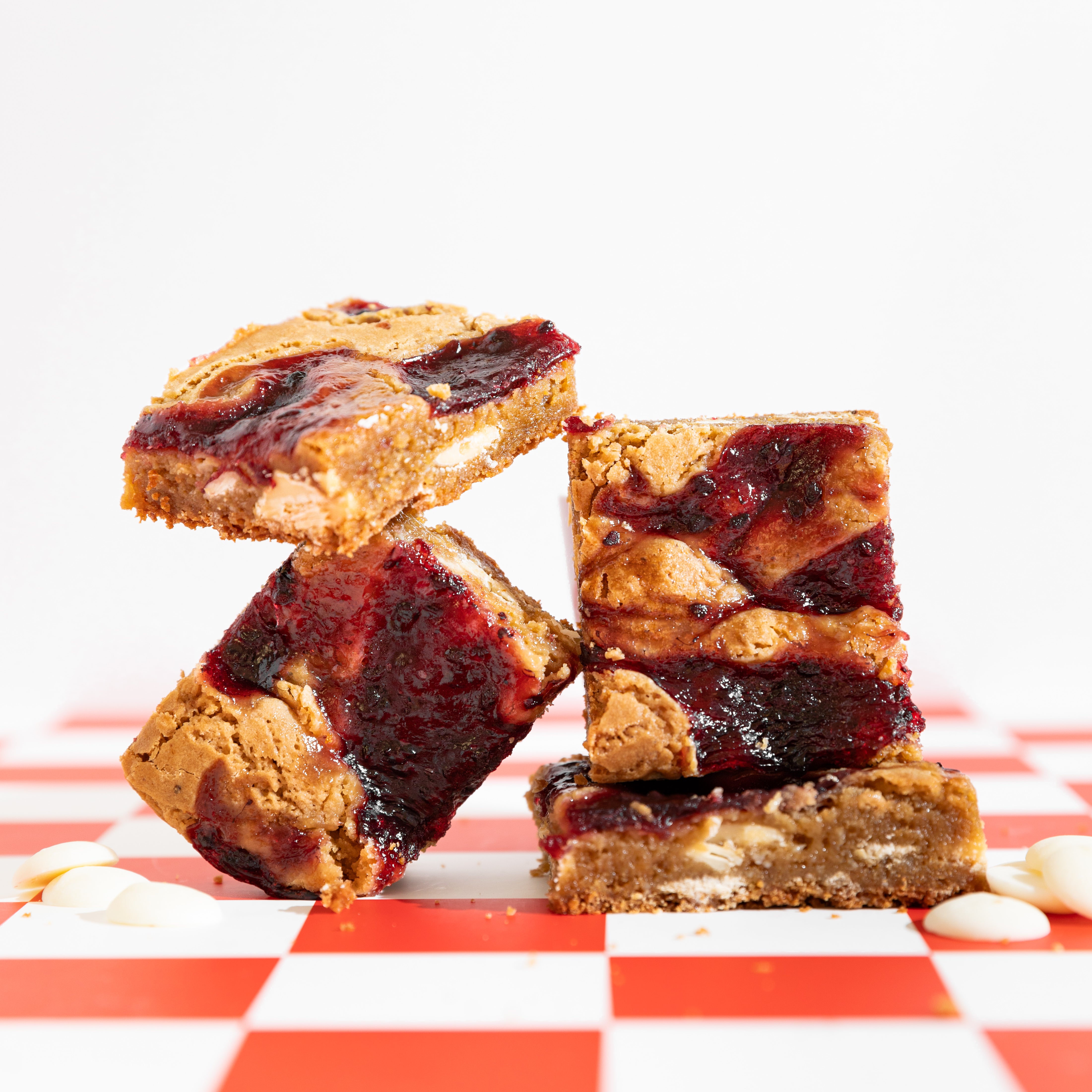 Boysenberry Ripple Blondie – Badass Brownies